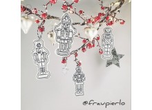 Stickserie ITH - Nussknacker Doodle Anhänger